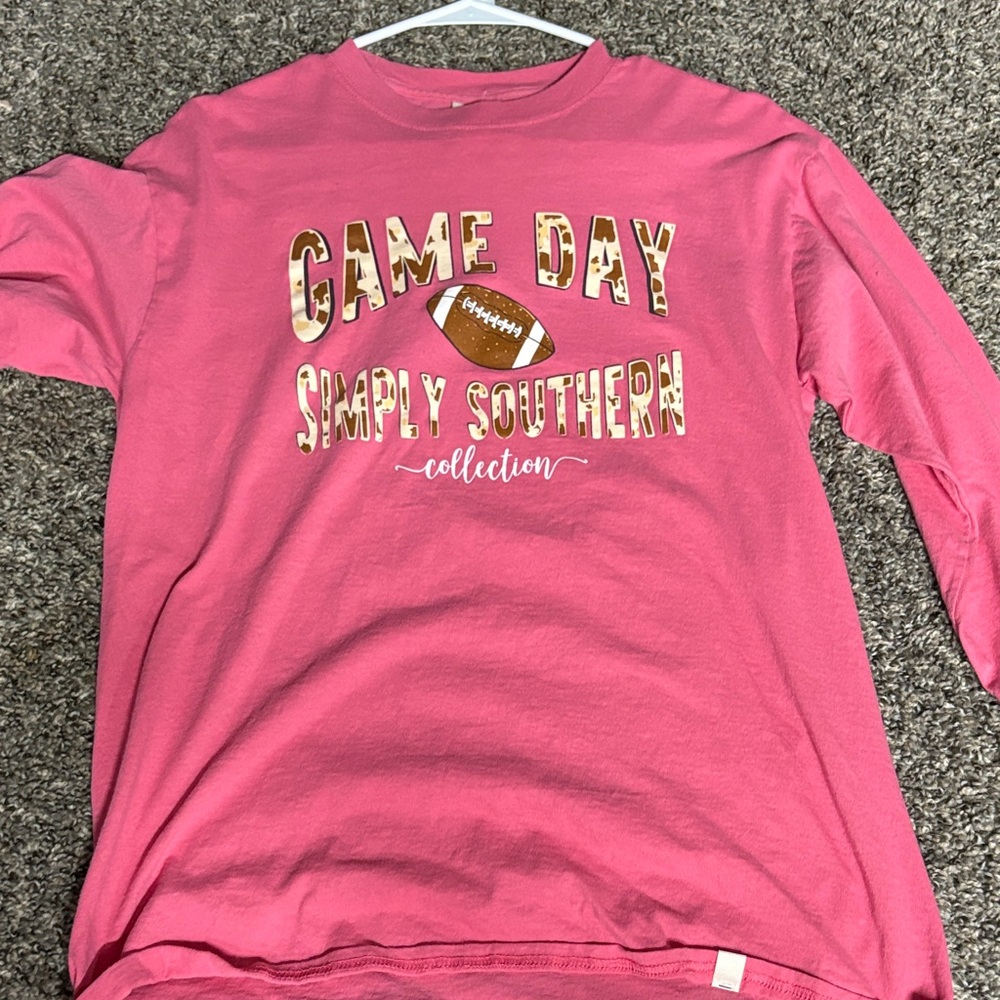 Simply Southern Pink Game Day Long Sleeve